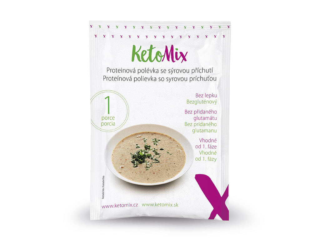 Proteínová polievka KetoMix 300 g (10 porcií) - s hubovou príchuťou